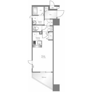 ワンルーム 間取り図