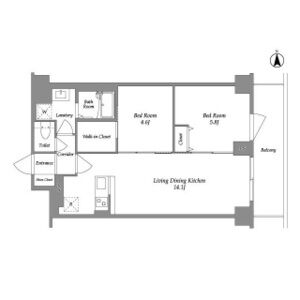 2LDK 間取り図