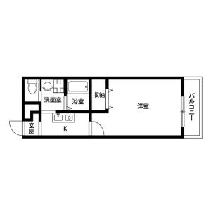 1K 間取り図