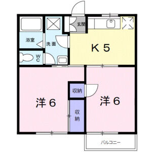 2K 間取り図