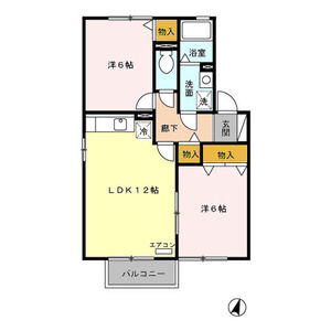 2LDK 間取り図