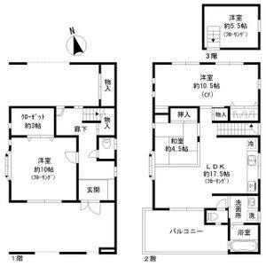4LDK 間取り図
