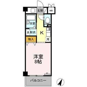 1K 間取り図