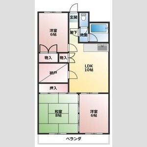 3LDK 間取り図