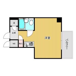 1R 間取り図