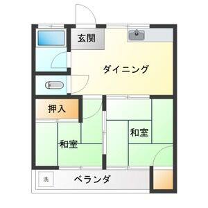 2DK 間取り図