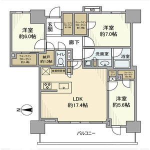 3LDK 間取り図