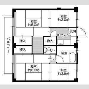 4K 間取り図