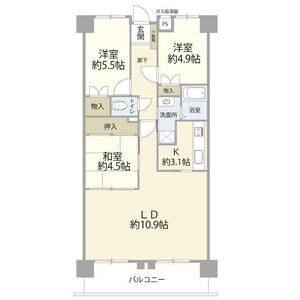 3LDK 間取り図