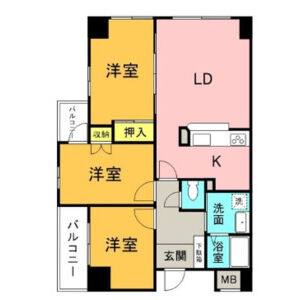 3LDK 間取り図