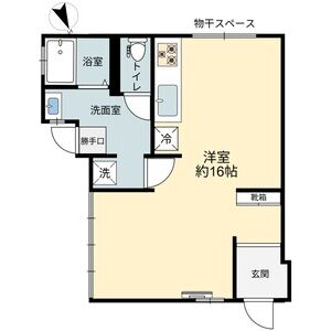 ワンルーム 間取り図