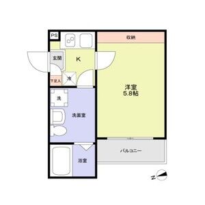 1K 間取り図