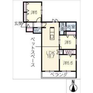 3LDK 間取り図