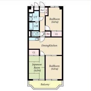 3DK 間取り図