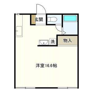 ワンルーム 間取り図