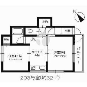2K 間取り図