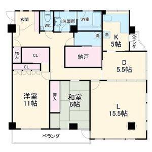 2DK 間取り図