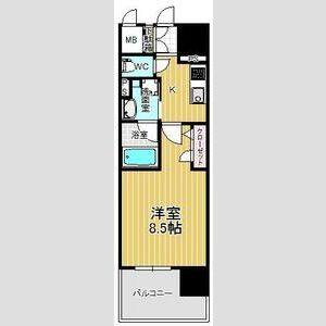 1K 間取り図