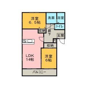 2LDK 間取り図