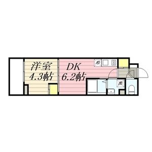 1DK 間取り図