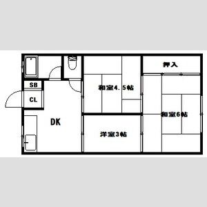 3DK 間取り図