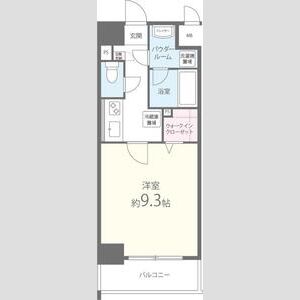 1K 間取り図