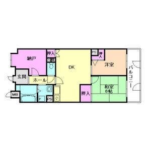 3DK 間取り図
