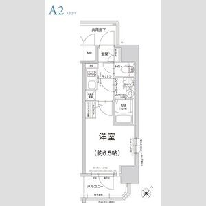 1K 間取り図