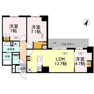 3LDK 間取り図