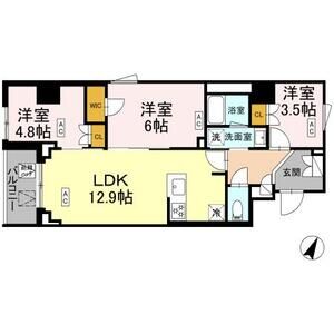 3LDK 間取り図