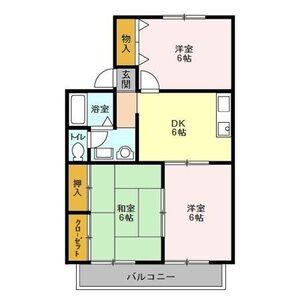3DK 間取り図