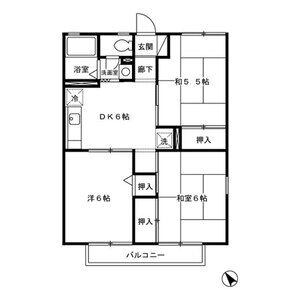 3DK 間取り図