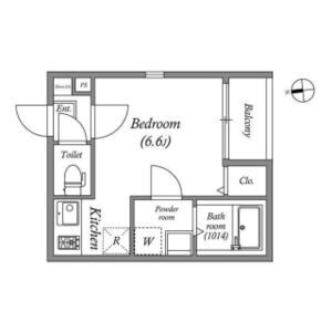 ワンルーム 間取り図
