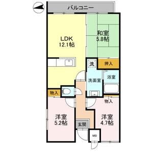 3LDK 間取り図