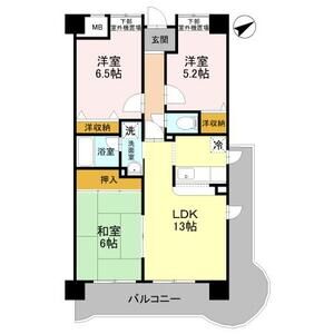 3LDK 間取り図