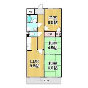 3LDK 間取り図