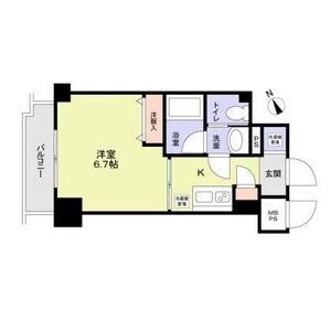 1K 間取り図