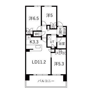 3LDK 間取り図