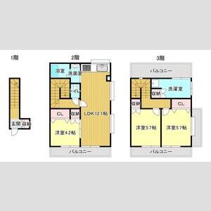 3LDK 間取り図