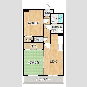2LDK 間取り図