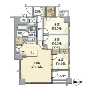 3LDK 間取り図