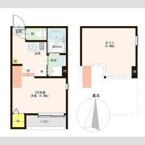 ワンルーム 間取り図