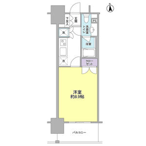 1K 間取り図