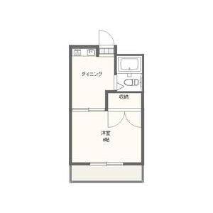 1DK 間取り図