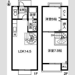 2LDK 間取り図