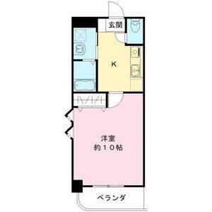 1K 間取り図