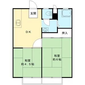 2DK 間取り図