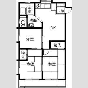 3DK 間取り図