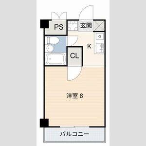 1K 間取り図