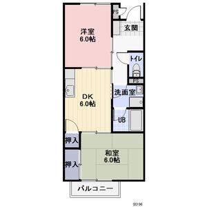 2DK 間取り図